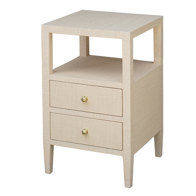 Roscoe Glass End Table, Natural