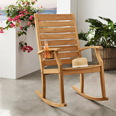 Cairnbrook Teak Outdoor Rocking Chair (Set Of 2)