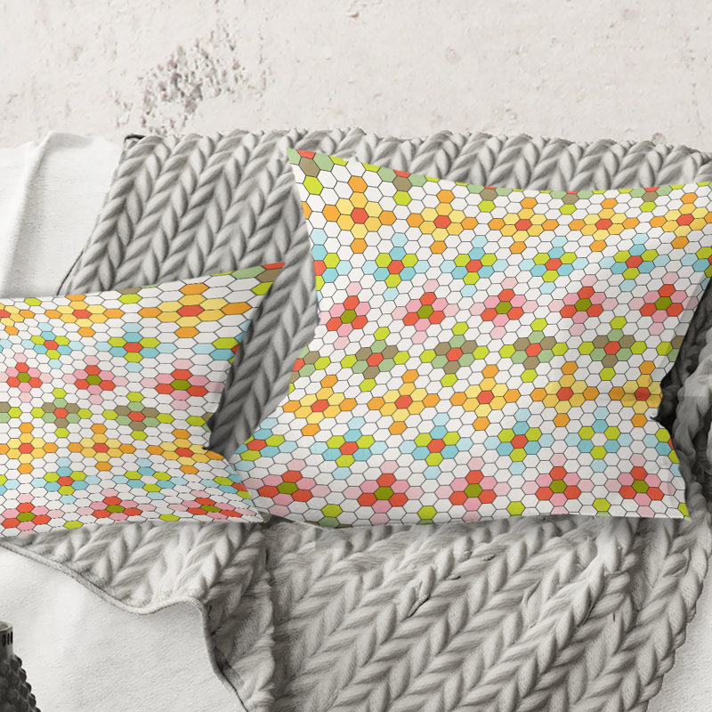 Coussin Retro, 18 po x 18 po