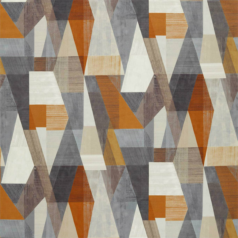 Pythagorum Fabric, Pewter/Bronze