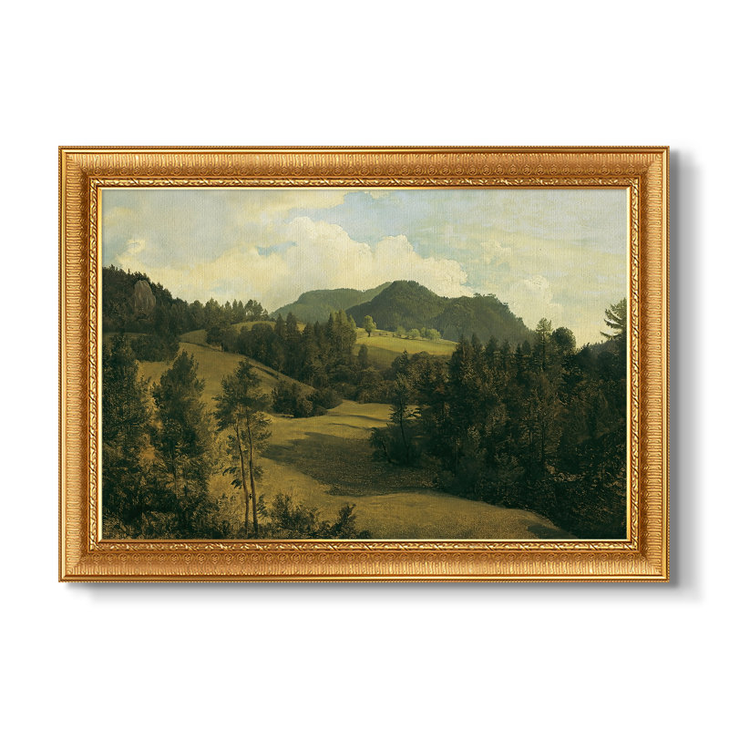 Paysage près de Miesenbach, v. 1830 - Frederic Gauermann - Toile encadrée sur mesure, 20x28 INNER SIZE, Framed Canvas