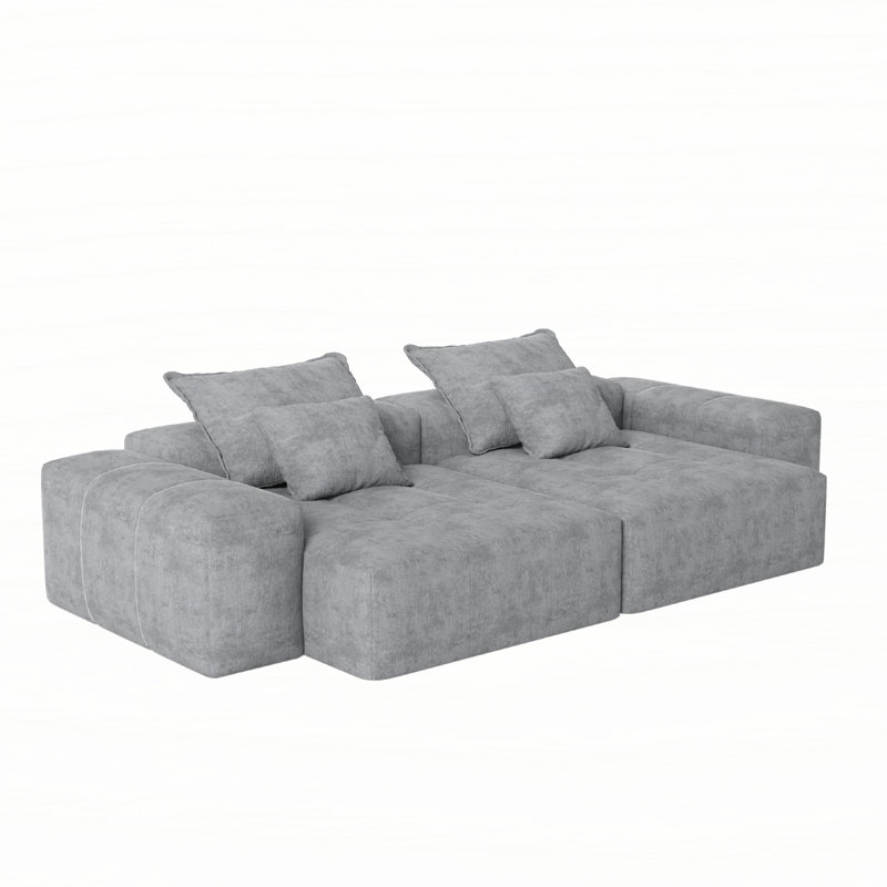 Canapé modulaire surdimensionné Modern, Gris