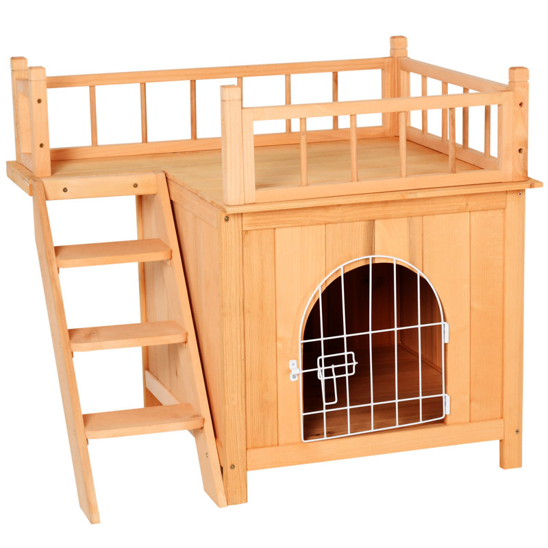 Maison pour chat en bois à 2 niveaux