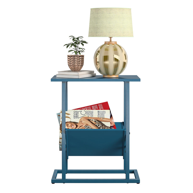 Karlia Frame End Table, Blue