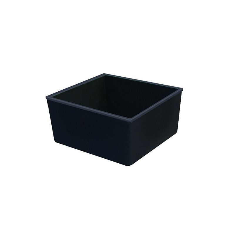 Évier de cuisine encastrable L 17-61 / 64 po x l 17-61 / 64 po Zero, Noir total