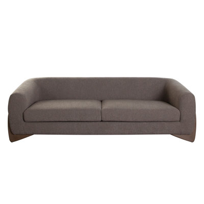 Ryder 92" Sofa In Toffee Polyester Fabric