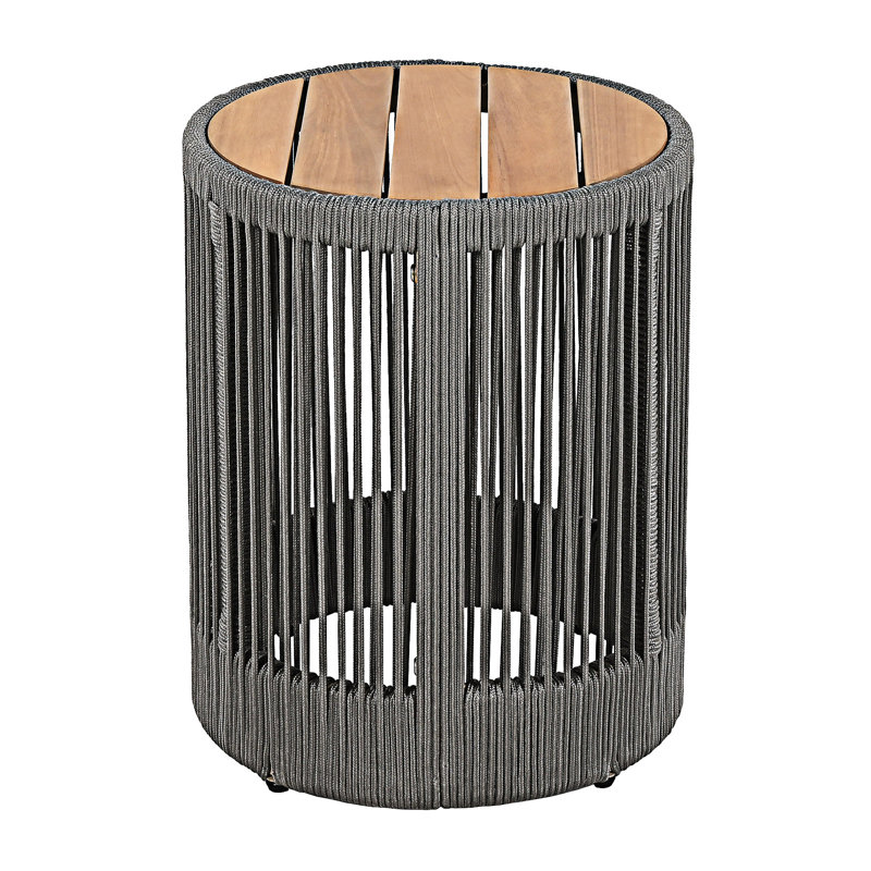 Outdoor Side Table, Gray