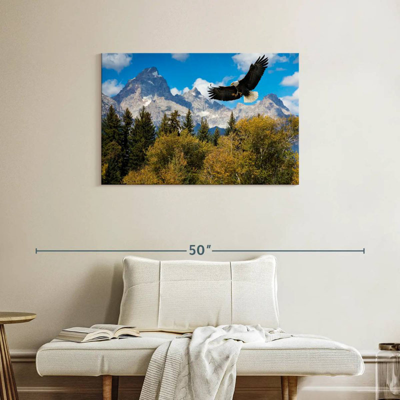 Grand Teton Eagle, 24" H x 36" W
