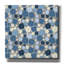 «Main Street Garden Toss Blue and White» par Cheryl Warrick, art mural