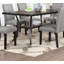Ensemble de salle à manger moderne classique en bois naturel avec plateau rectangulaire en bois et chaises de chevet 6X
