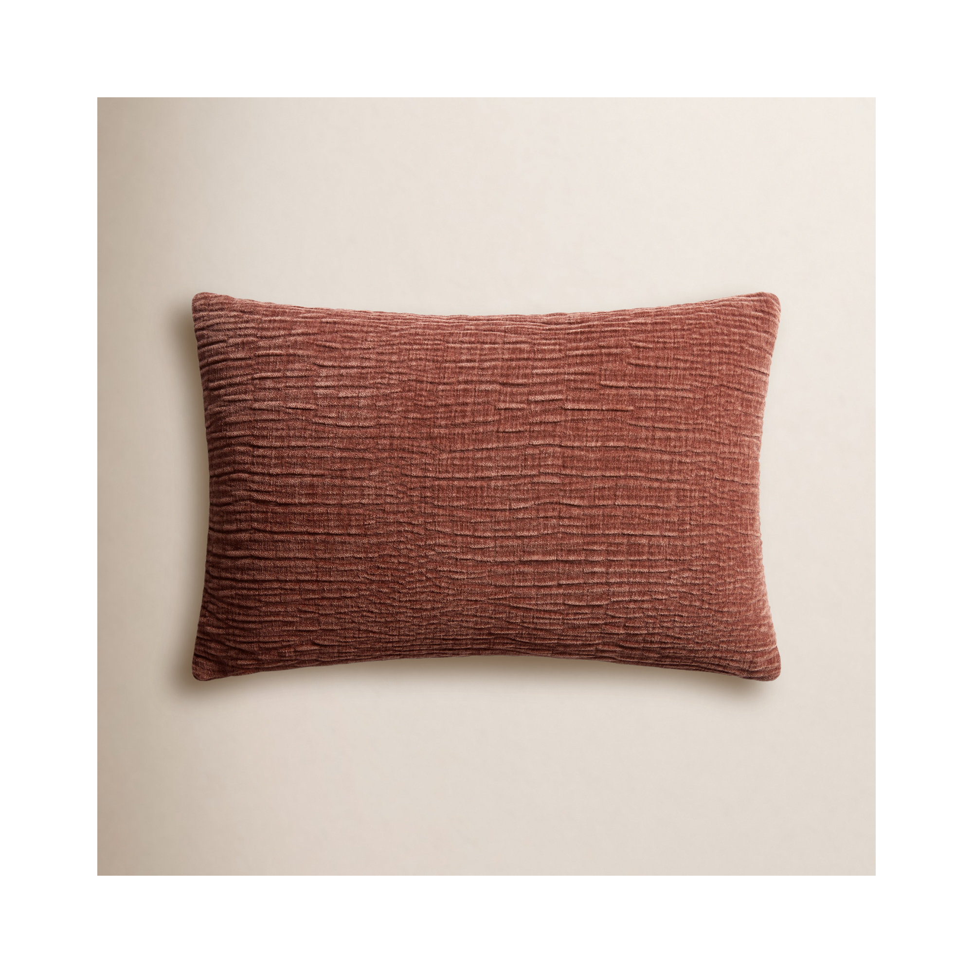 Edan Throw Pillow, Copper, Down, 13" x 21"