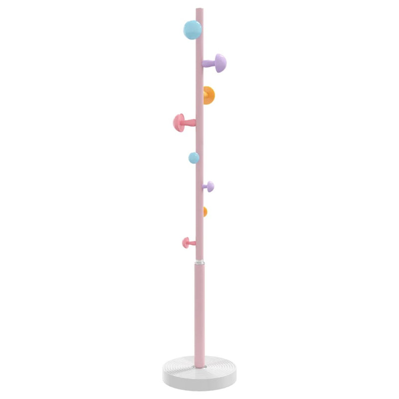 Noalani Iron Freestanding Coat Rack, Pink