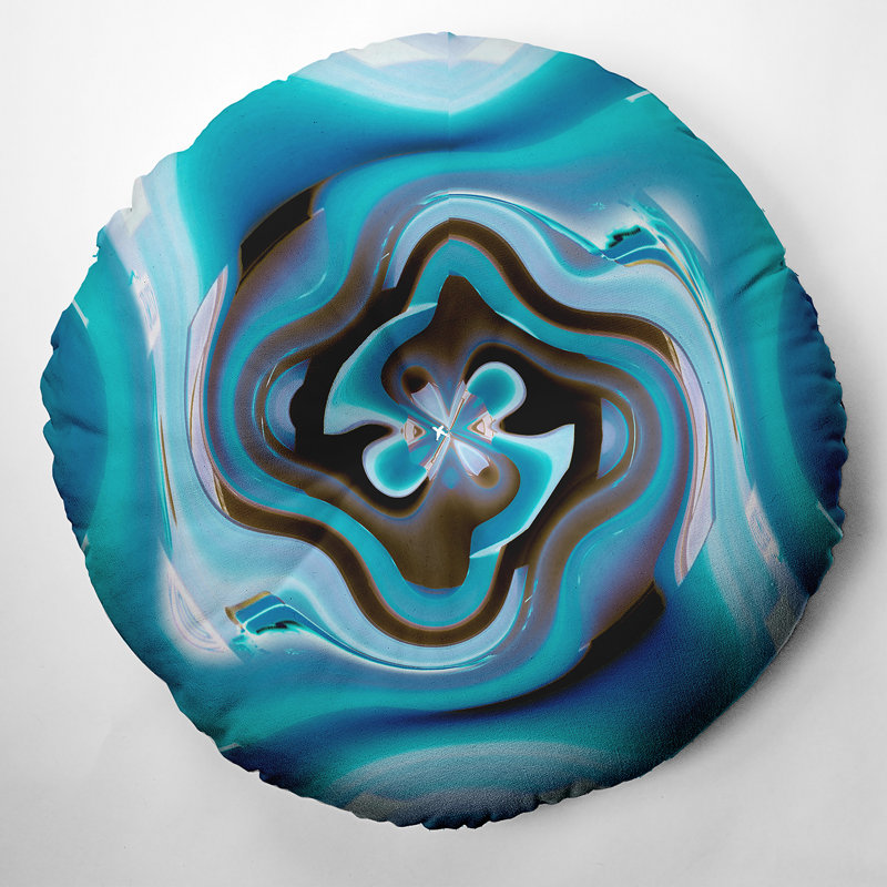 Abstract Reversible Throw Pillow, 26" x 26"