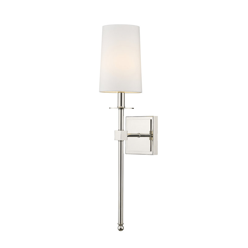 Vicksburg Armed Sconce, Polished Nickel