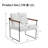 Khelani Upholstered Armchair with Metal Base-680318623