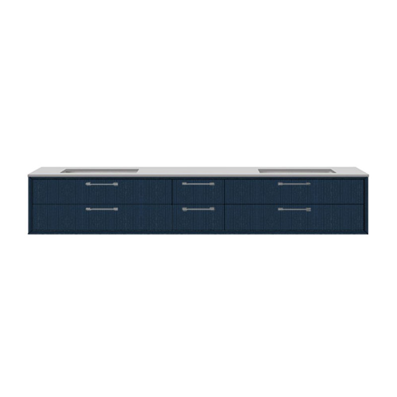 Gemelli 71.75'' W Double Bathroom Vanity Base, Horizon Blue