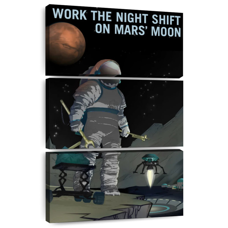 «Oberle Mars Explorers Wanted», affiche VI, H 32 po x l 20 po