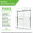 Helius 55"- 59" W x 76" H Double Sliding Frameless Shower Door with Clear Glass-88301484