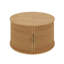 Ensemble de tables basses de style Mid-Century avec porte tambour coulissante, table de bout ronde cannelée avec rangement-793808976