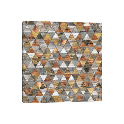 Rustic Geometry III - Square by Diego Tirigall - Wrapped Canvas Gallery-Wrapped Canvas Giclée