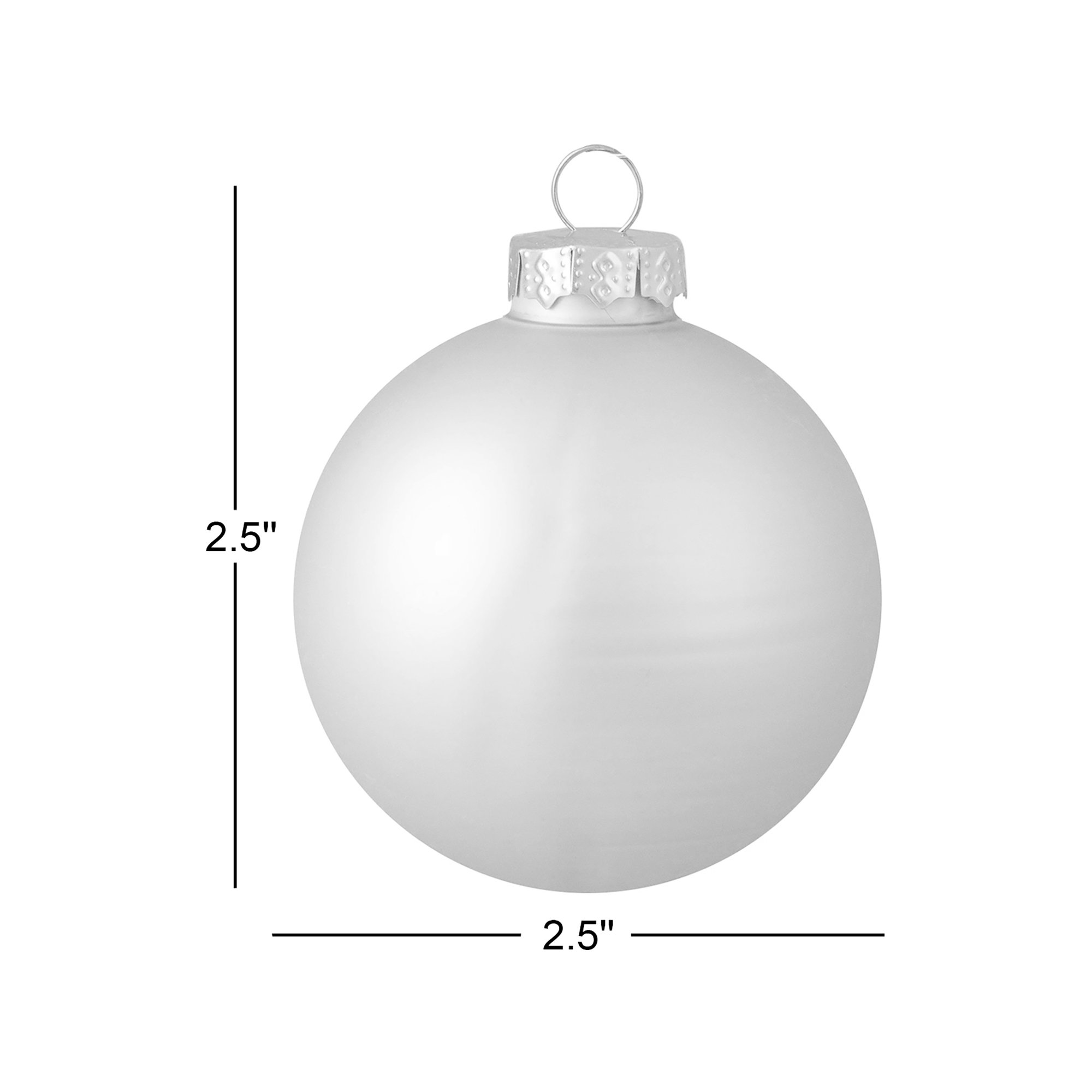 Glass Christmas Ball Ornament, Purple