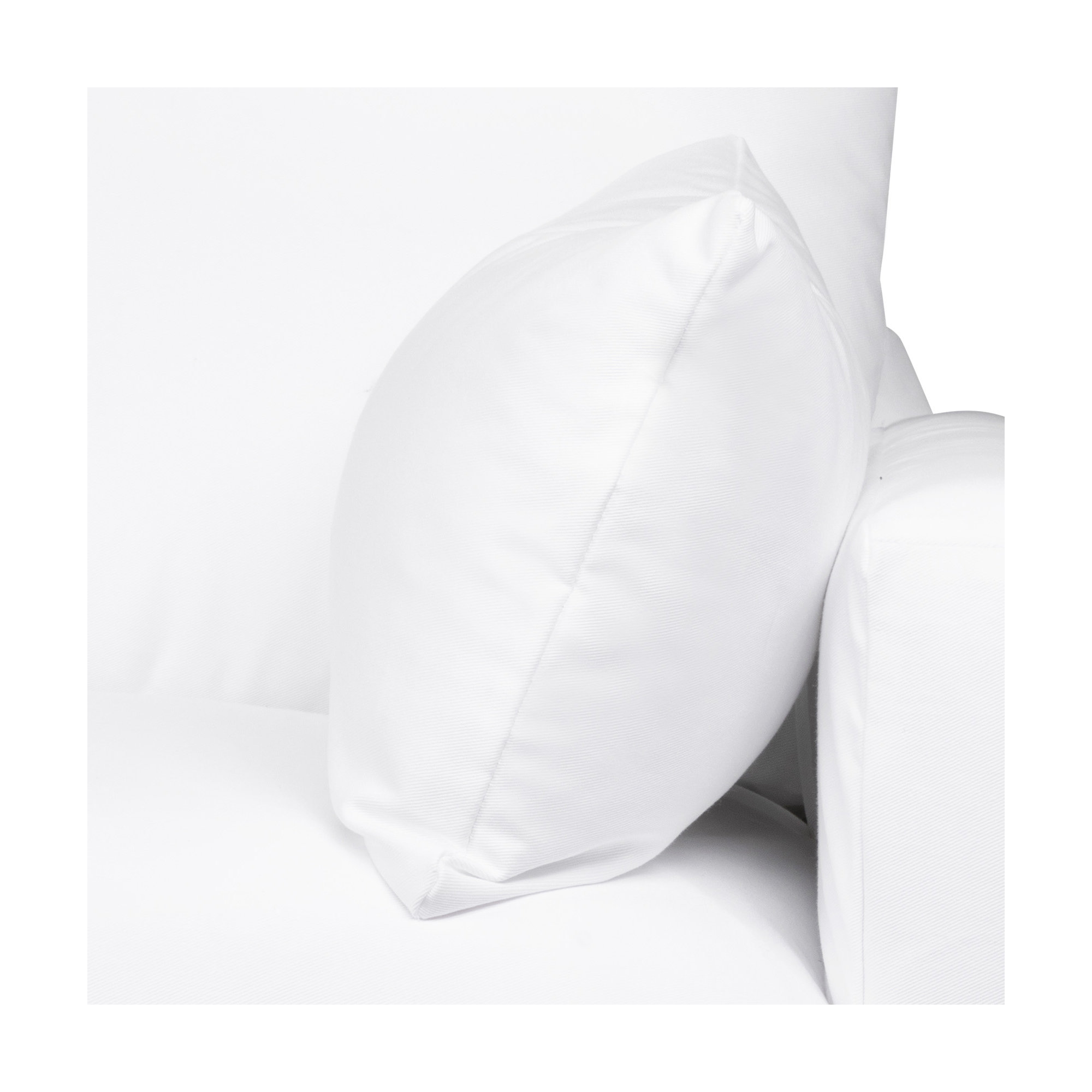 Luna 90'' Upholstered Sofa, Classic Bleach White Twill