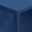 Élégant buffet de couleur bleu marine et motif nid d'abeille - pour les portes luxueuses de l'intérieur de la maison, espace de rangement abondant-1691613068