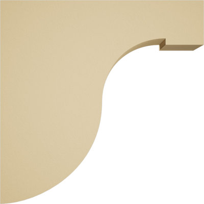 3 1/2"W x 12"D x 12"H Del Monte Signature Urethane Corbel, Primed Tan