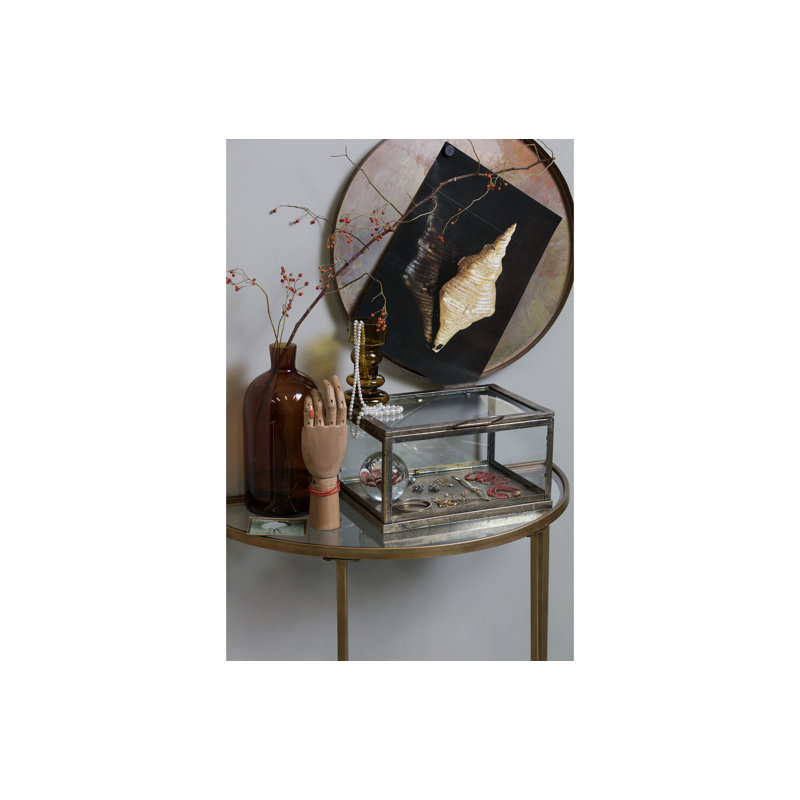 Glass Top End Table