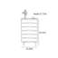 Commode d'appoint multi-couches de ménage minimaliste