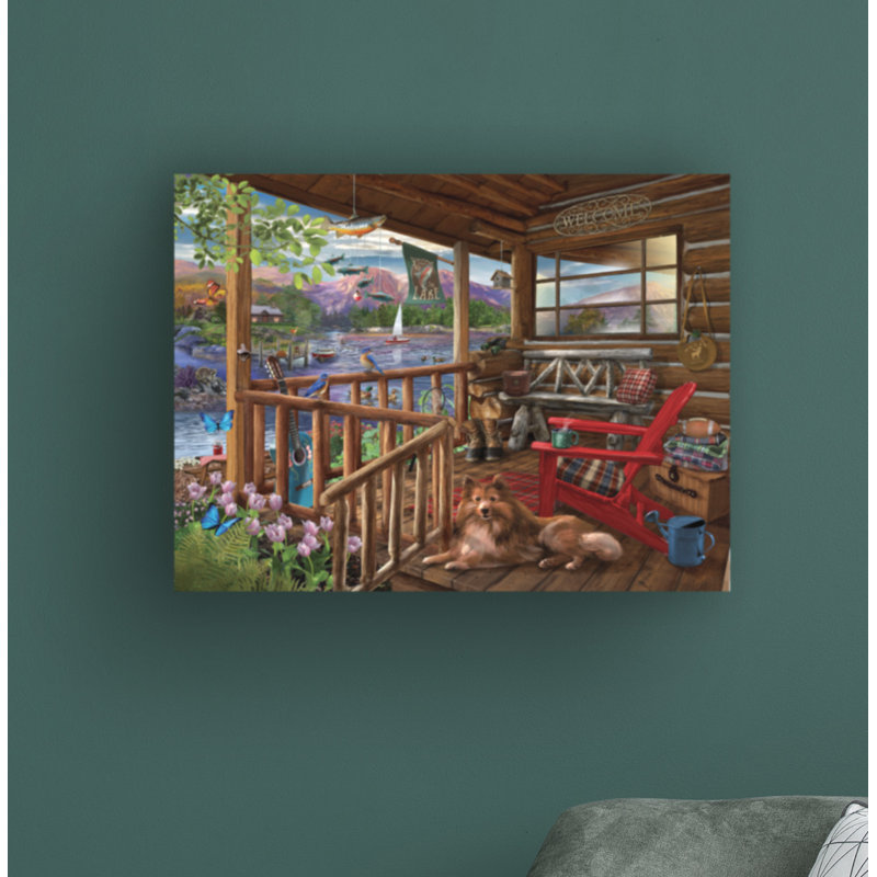 «Porch Life» par Bigelow, impression sur toile tendue, H 35 po x l 47 po x P 2 po