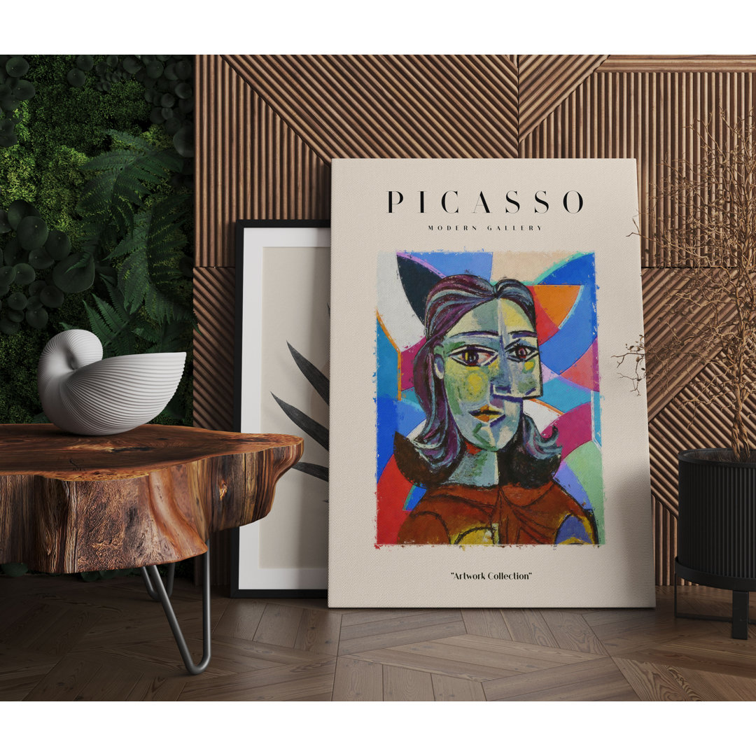 Picasso Art Collection - Frauenportrait Als Leinwandbild Art_0891