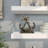 Metal Anchor Decorative Sculpture with Jute Rope Accents