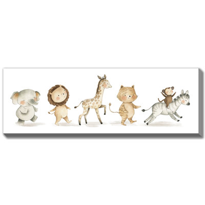 Safari Animals In A Row