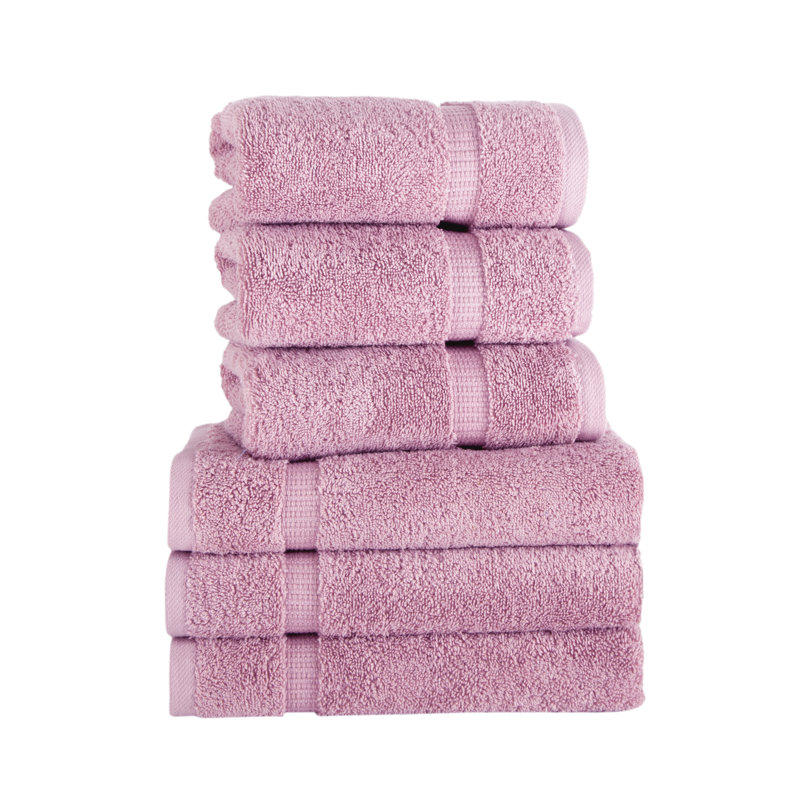 Essuie-mains en coton turc Agathon, Rose