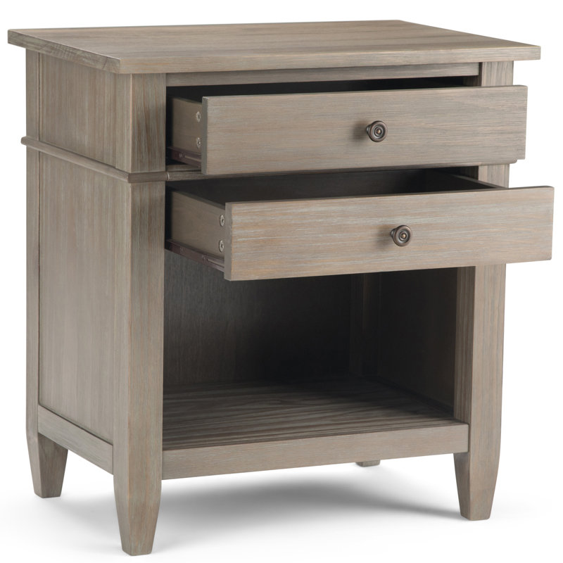 Table de chevet - gris vieilli, Gris