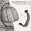 Hulmeville Double Egg Chair with Stand