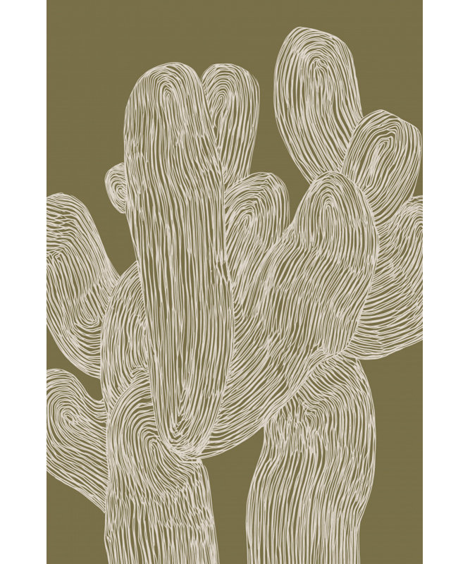 Desertlines Print, 40 × 60, Framed Print, Gold