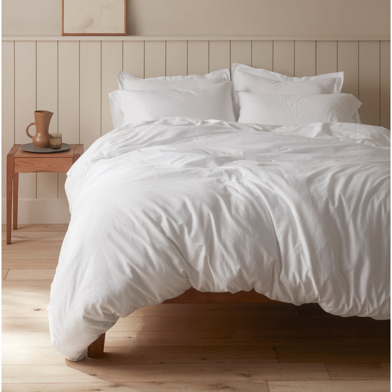 Cloud Soft Sateen Sheet Set, Alpine White, Twin Sheet Set with 1 Pillowcase