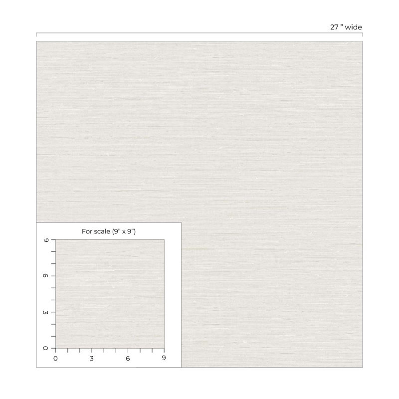 Rouleau de papier peint embossé 3D 2 pi 3 po x 27 po Designs Seahaven Rushcloth, Lin
