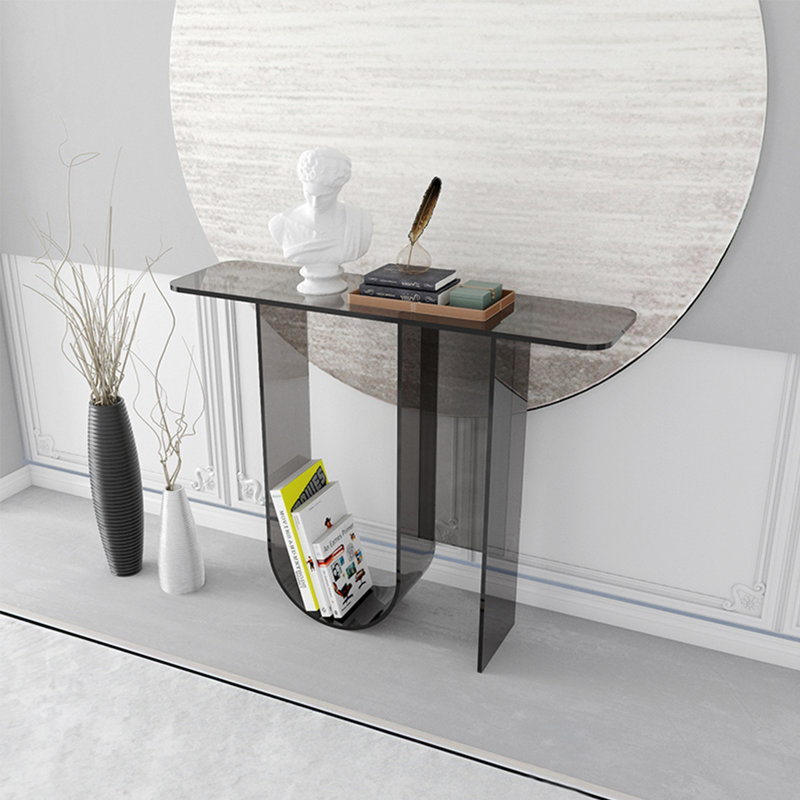 Console moderne en acrylique, Noir