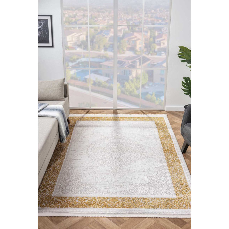 Tani Oriental Machine Made Indoor / Outdoor Area Rug, Rectangle 5'3" x 7'6"