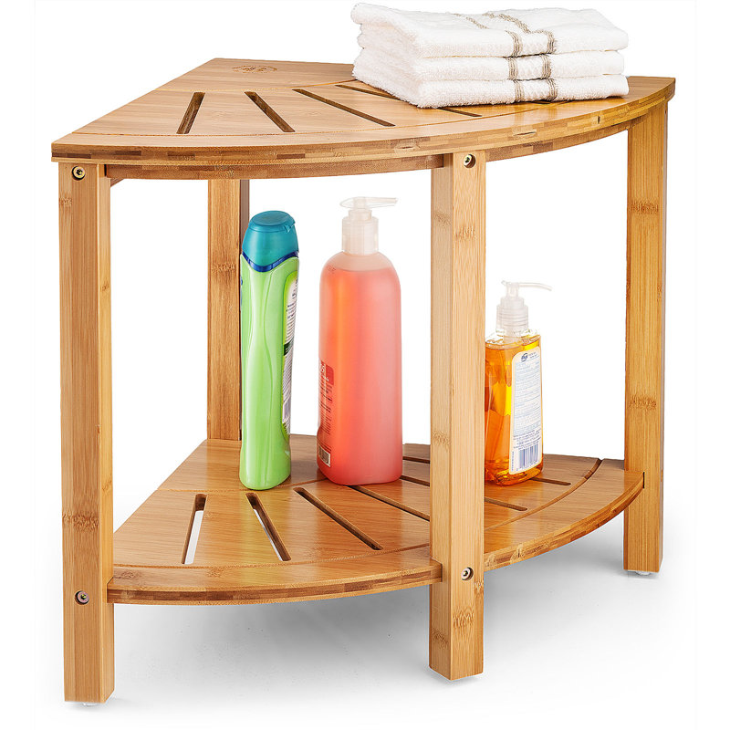 Banc de douche en bambou l 15 po Bambüsi
