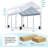 ADVANCE OUTDOOR 12x20 ft Carport with Adjustable Height from 9.5 ft to 11 ft, Heavy Duty Car Canopy 8 Legs White-123143589-123143591