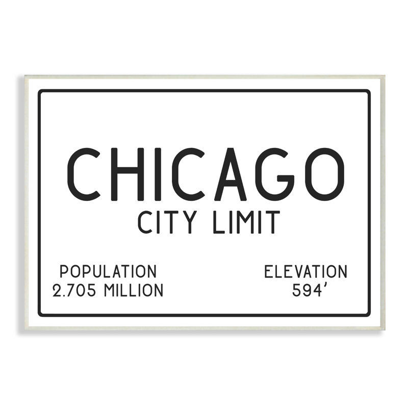 " Chicago City " by Daphne Polselli, 10" H x 15" W, Wall Plaque