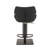 Corrie Swivel Upholstered Adjustable Height Counter Stool with Metal Frame