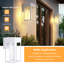 Luminaire mural d'extérieur câblé, lumière de véranda extérieure avec douille E26 et abat-jour en verre transparent, applique murale moderne pour porte de garage de patio-10112388