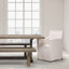 Chaise avec accoudoirs en lin Rosanella