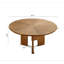 31.5" Farmhouse Solid Wood Coffee Table,Round Coffee Table For Living Room