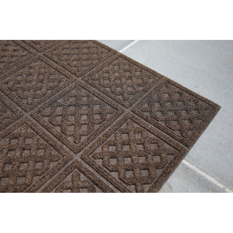 Starbuck Non-Slip Outdoor Doormat, Walnut, Rectangular 2' x 3'